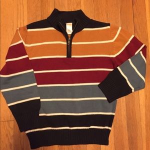 Gymboree Boys Zip-Neck Cotton Sweater